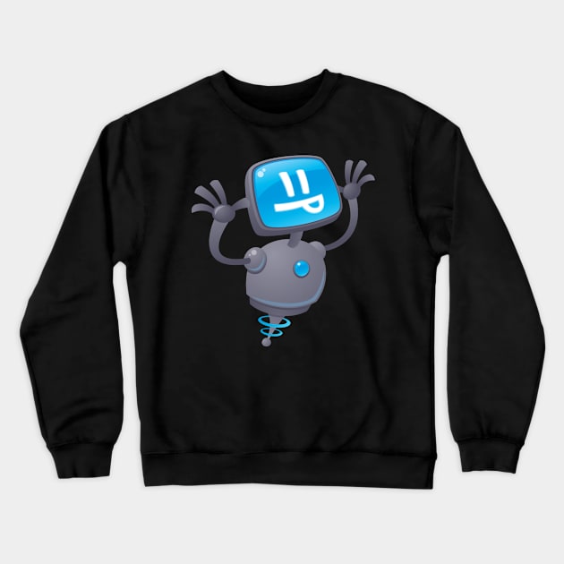 Razzbot Crewneck Sweatshirt by fizzgig